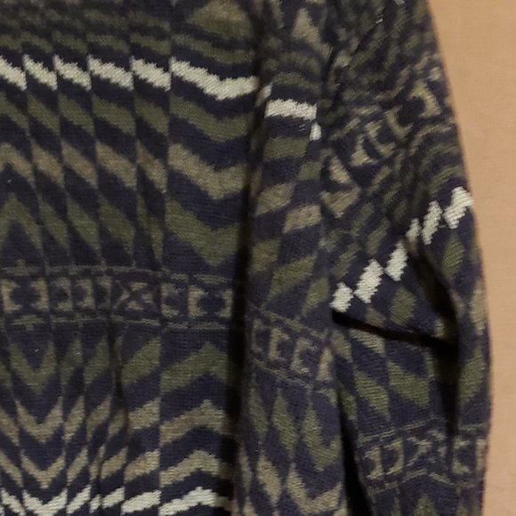 Authentic Geiger Sweater/Jacket, Blue, Tan, White & olive, 50 - Picture 7 of 12